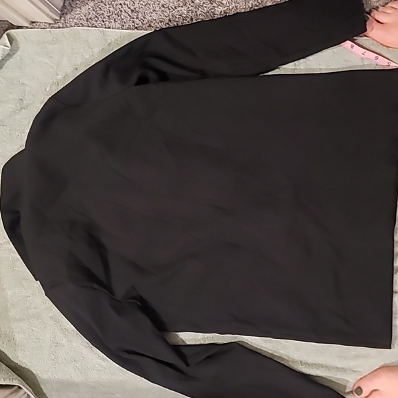 STUNNING PRETTY LITTLE THING 80s SINGLE BREAST single button black BLAZER - Picture 10 of 10